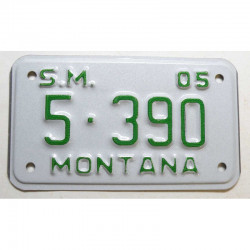 Plaque d Immatriculation de moto USA Montana 2005 ( M 017 )