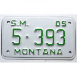 Plaque d Immatriculation de moto USA Montana 2005 ( M 016 )