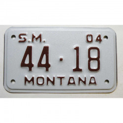 Plaque d Immatriculation de moto USA Montana 2004 ( M 005 )