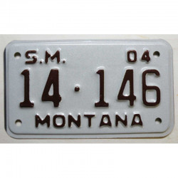 Plaque d Immatriculation de moto USA Montana 2004 ( M 002 )