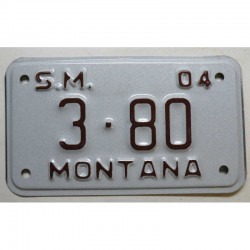Plaque d Immatriculation de moto USA Montana 2004 ( M 001 )