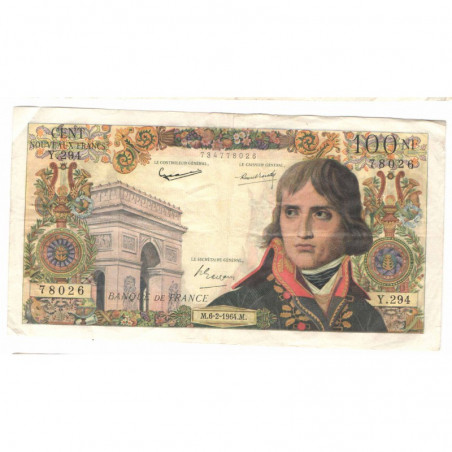 100 Francs Bonaparte 06/02/1964 TTB ( 337 )