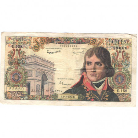 100 Francs Bonaparte 01/03/1962 TTB ( 351 )