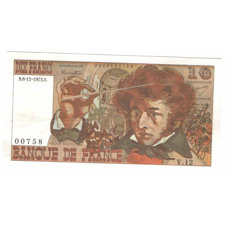 10 Francs Berlioz 06/12/1973 SPL ( 413 )