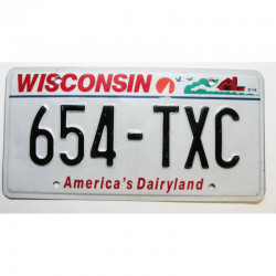 Plaque d Immatriculation USA - Wisconsin ( 537 )