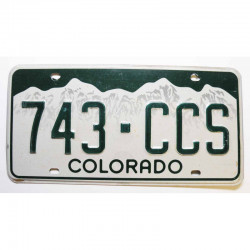 Plaque d Immatriculation USA - Colorado ( 400 )