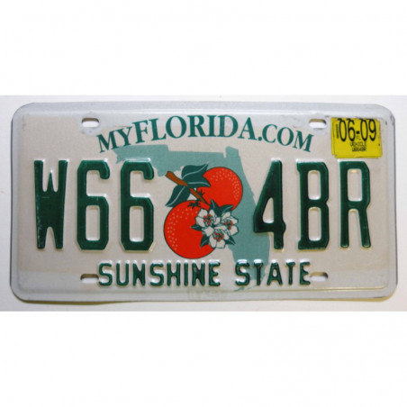 Plaque d Immatriculation USA - Florida - 2009 ( 404 )