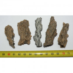 lot de 5 Fulgurites ( meteorite Tectite - 014 )