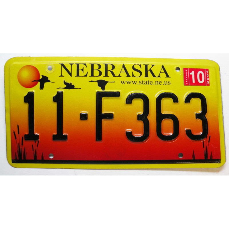 Plaque d Immatriculation USA - Nebraska - 2005 ( 1266 )