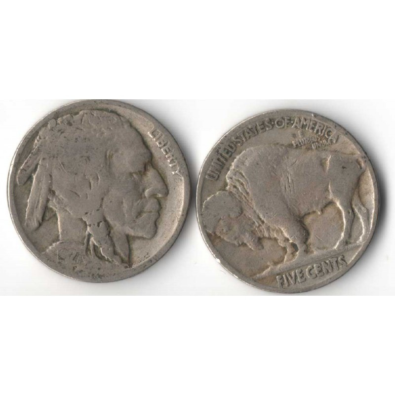5 cents Nickel - USA Buffalo Indian Head 1927