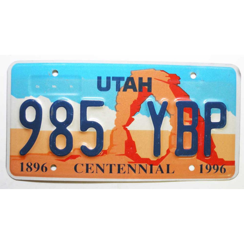Plaque d Immatriculation USA - Utah ( 1188 )