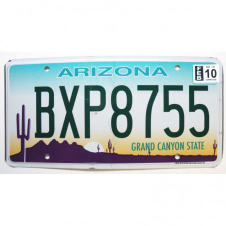 Plaque d Immatriculation USA - Arizona - 2010 ( 1147 )
