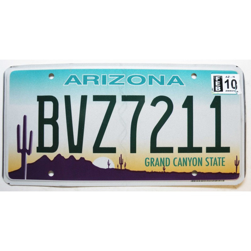 Plaque d Immatriculation USA - Arizona - 2010 ( 187 )