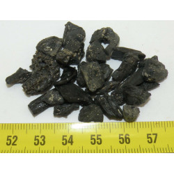 lot d Irghizite noire ( meteorite -Tectite - 10 grs - 007 )