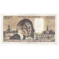 Billet de 500 Francs Pascal 07-06-1979 TTB ( 133 *)