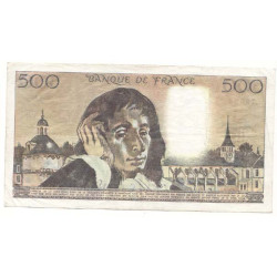 Billet de 500 Francs Pascal 02-07-1981 TTB ( 127* )