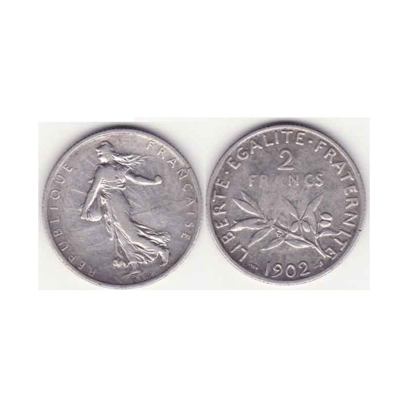 2 francs semeuse 1902 argent ( 002 )