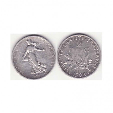 2 francs semeuse 1902 argent ( 002 )