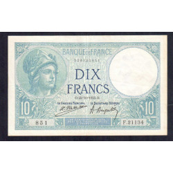 Billet de 10 Francs Minerve...
