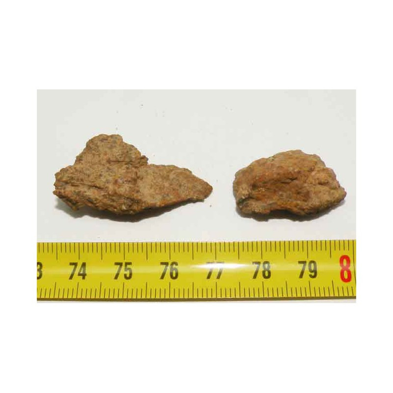 lot de 2  Meteorites Jiddat Al Harasis 055 (JAH 055 - 13.05 grs - 015)