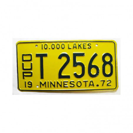 Plaque d Immatriculation USA - Minnesota ( 198 )