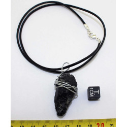 Collier pendentif tectite...