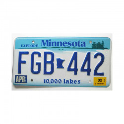 Plaque d Immatriculation USA - Minnesota ( 227 )