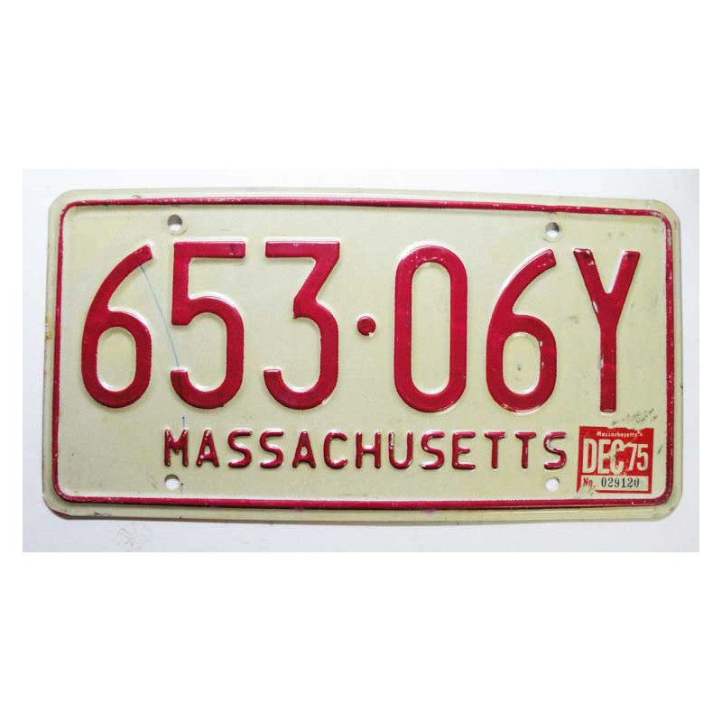 Plaque d Immatriculation USA - Massachusetts (230 )