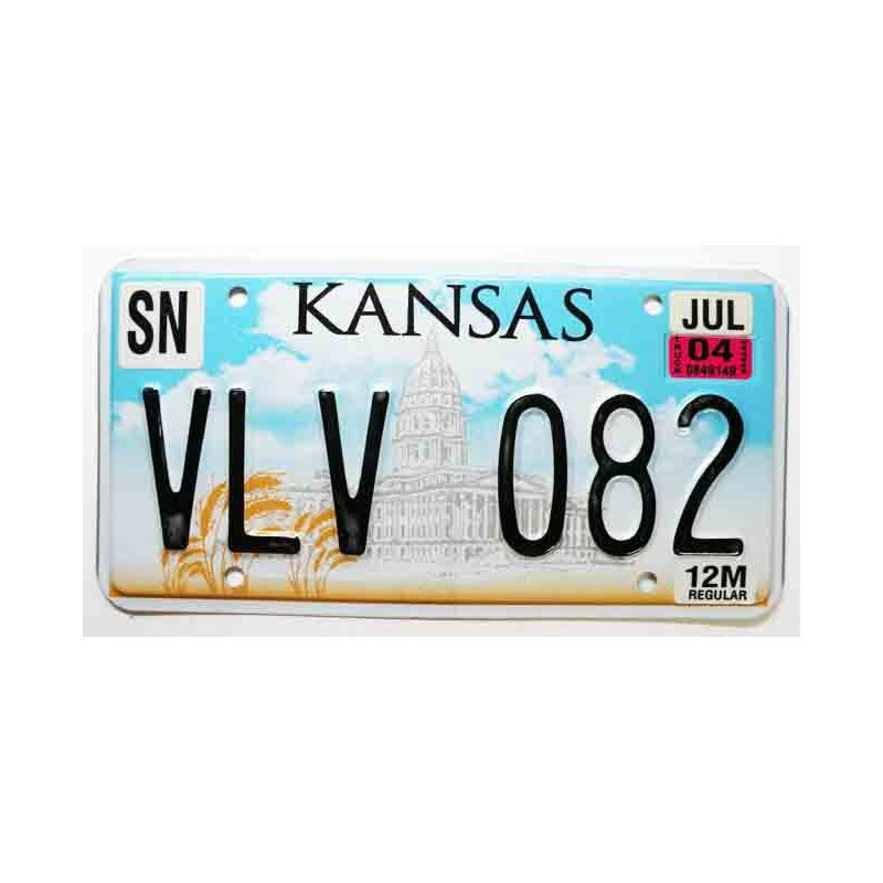 Plaque d Immatriculation USA - Kansas ( 235 )
