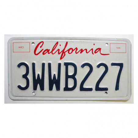 Plaque d Immatriculation USA - California ( 238 )