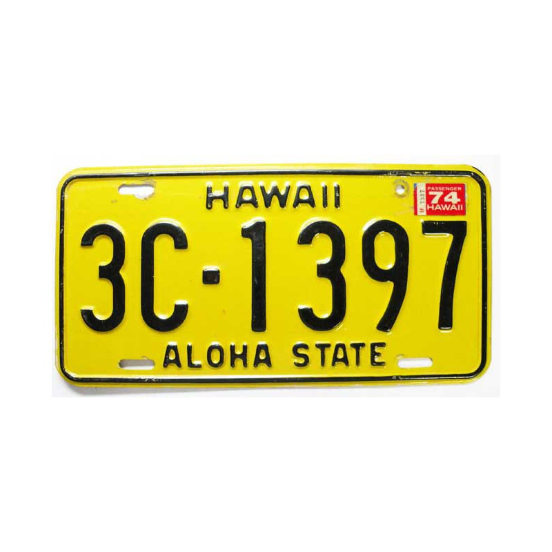 Plaque d Immatriculation USA - Hawaii ( 244 )