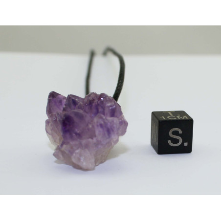 Figurine Poisson En Améthyste Naturelle Du Brésil - 2.83 Ct - Non Traitée