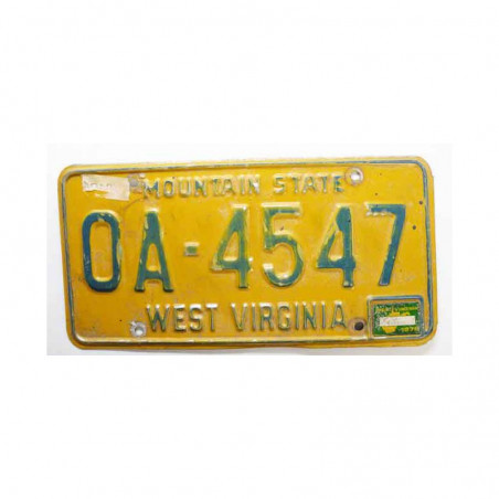 Plaque d Immatriculation USA - West Virginia ( 248 )