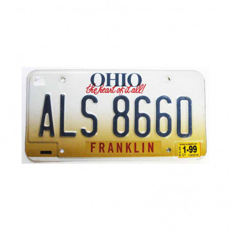 Plaque d Immatriculation USA - Ohio ( 258 )