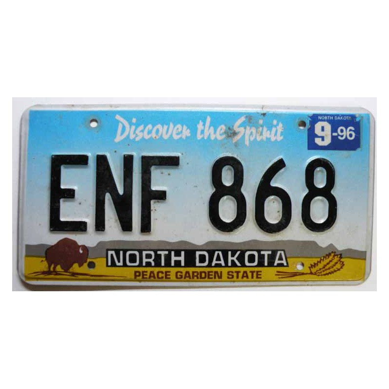 Plaque d Immatriculation USA - North Dakota ( 259 )