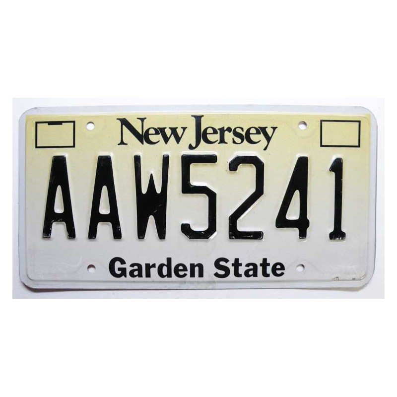 Plaque d Immatriculation USA - New Jersey ( 263 )