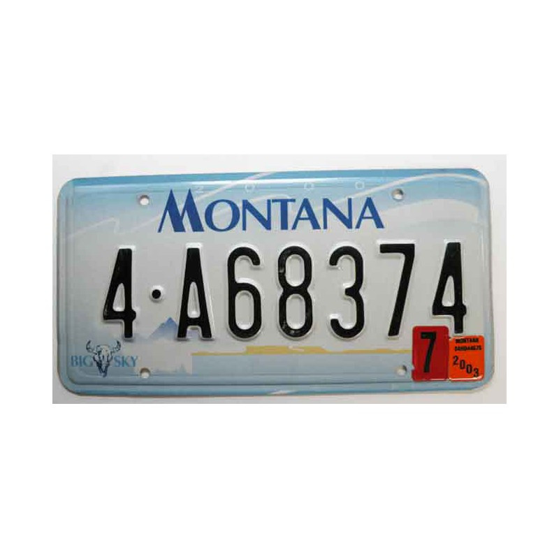 Plaque d Immatriculation USA - Montana (266 )