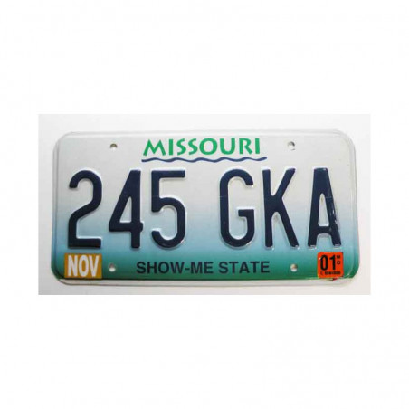 Plaque d Immatriculation USA - Missouri ( 267 )