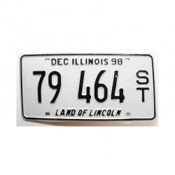 Plaque d Immatriculation USA - Illinois ( 317 )