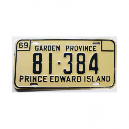 Plaque d Immatriculation Canada  Prince Edward isl (301)