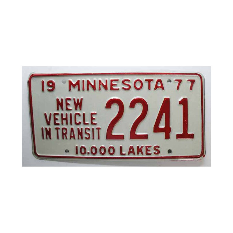 Plaque d Immatriculation USA - Minnesota ( 294 )