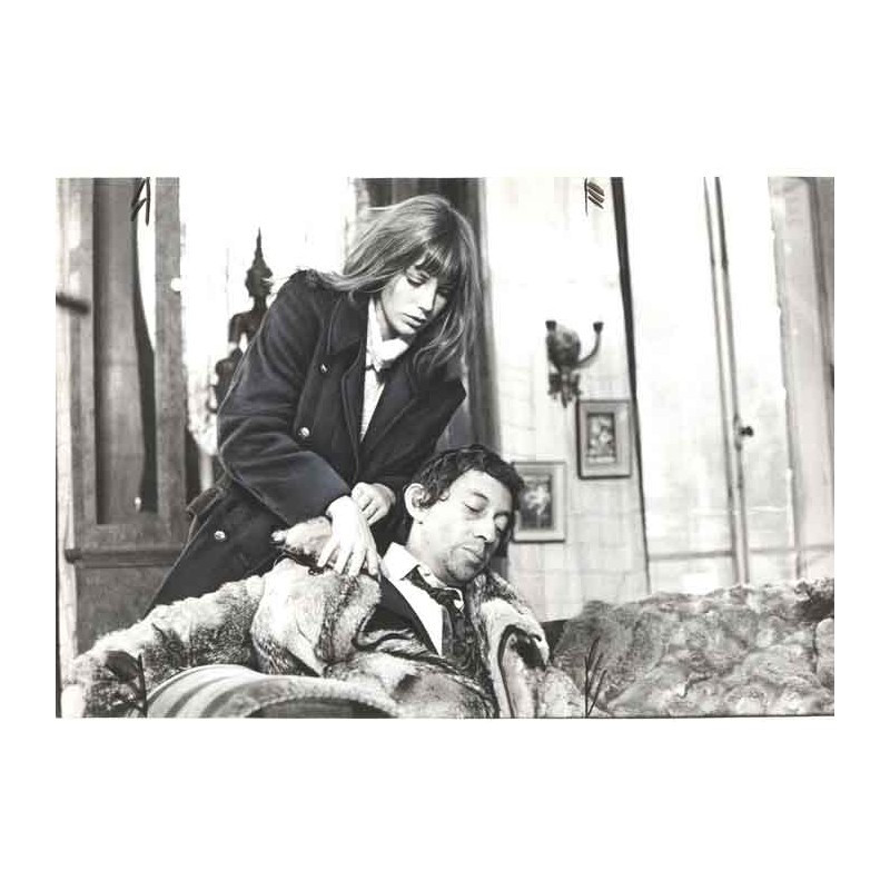 photo originale de Serge Gainsbourg  et Jane Birkin ( BEA )