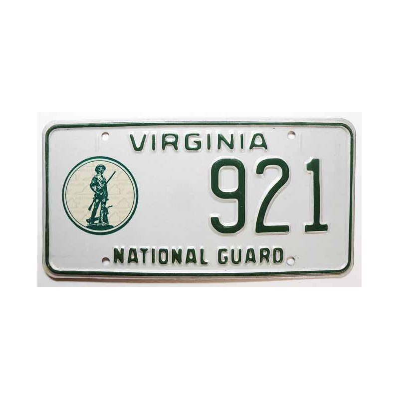 Plaque d Immatriculation USA - Virginia ( 351 )