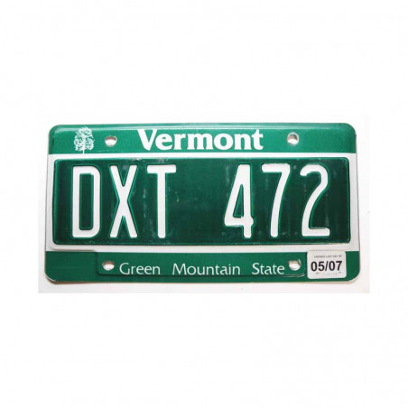 Plaque d Immatriculation USA - Vermont ( 376 )