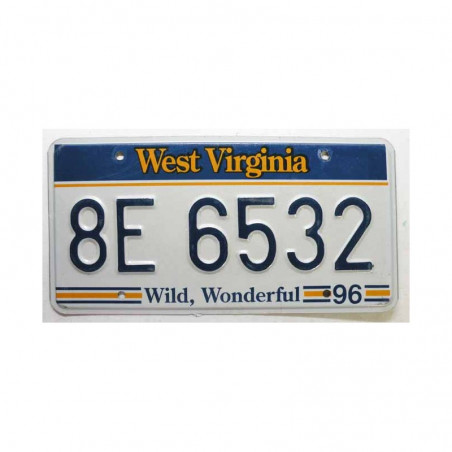 Plaque d Immatriculation USA - West Virginia ( 379 )