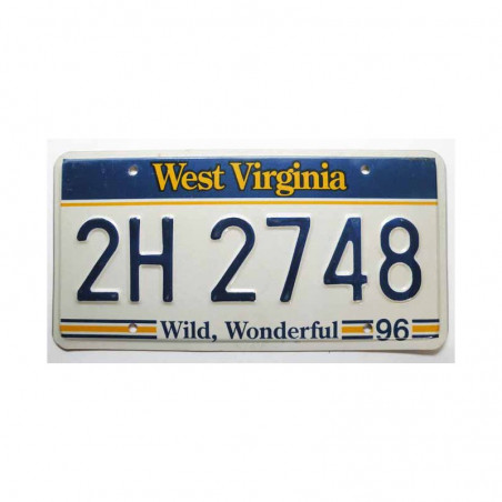 Plaque d Immatriculation USA - West Virginia ( 380 )