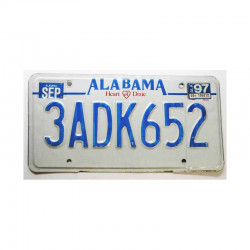 Plaque d Immatriculation USA - Alabama ( 385 )