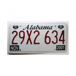 Plaque d Immatriculation USA - Alabama ( 386 )