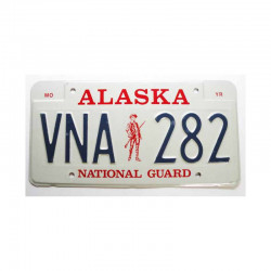 Plaque Immatriculation Alaska Rep - 018 