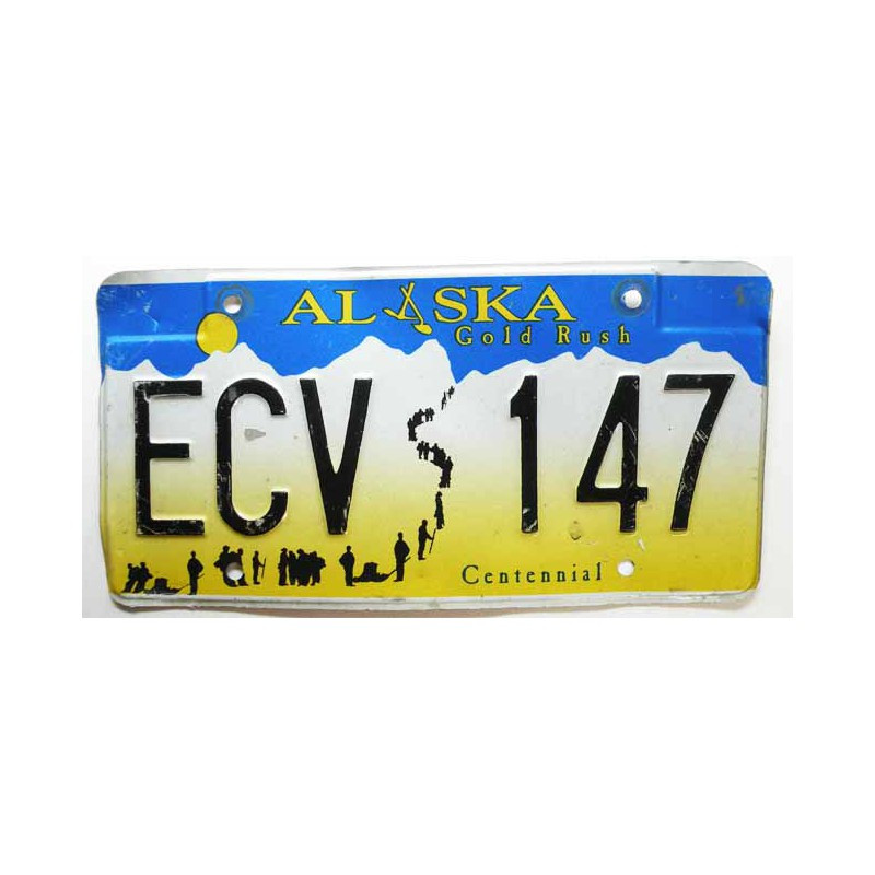 Plaque d Immatriculation USA - Alaska ( 391 )